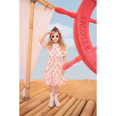 Melange Chiffon Rose Top - Kidichic